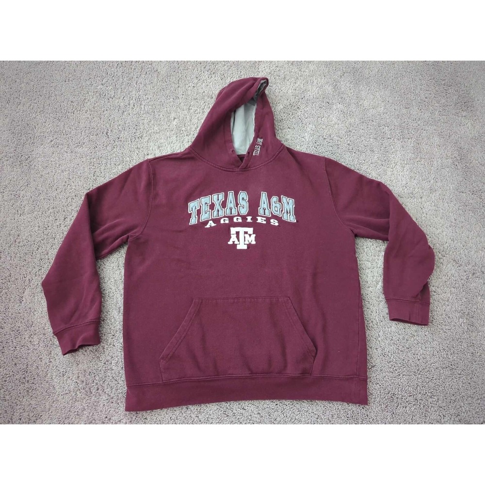 Texas A&M Aggies Hoodie Sweatshirt Mens XL Maroon NCAA College Football Pullover